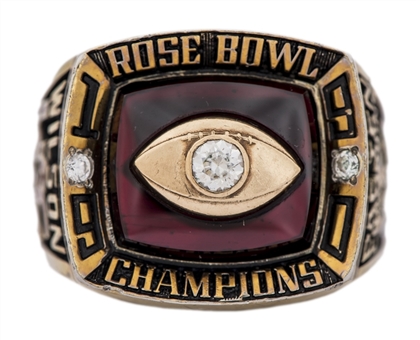 1990 USC Trojans Rose Bowl Championship Players Ring Presented To Alan Wilson